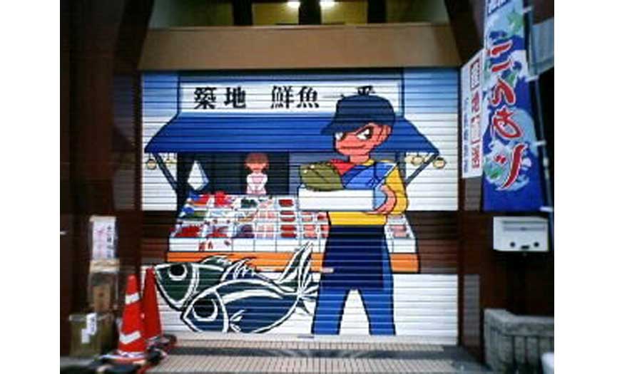 このシャッターは日テレの中継で使っていただきました。