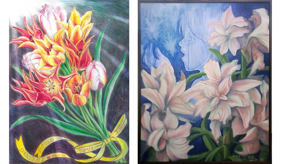 アート作品として画廊に展示したり、賞をもらったことも。